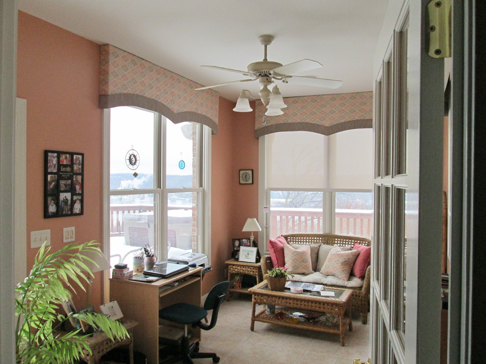 Transitional home office photo in Cincinnati