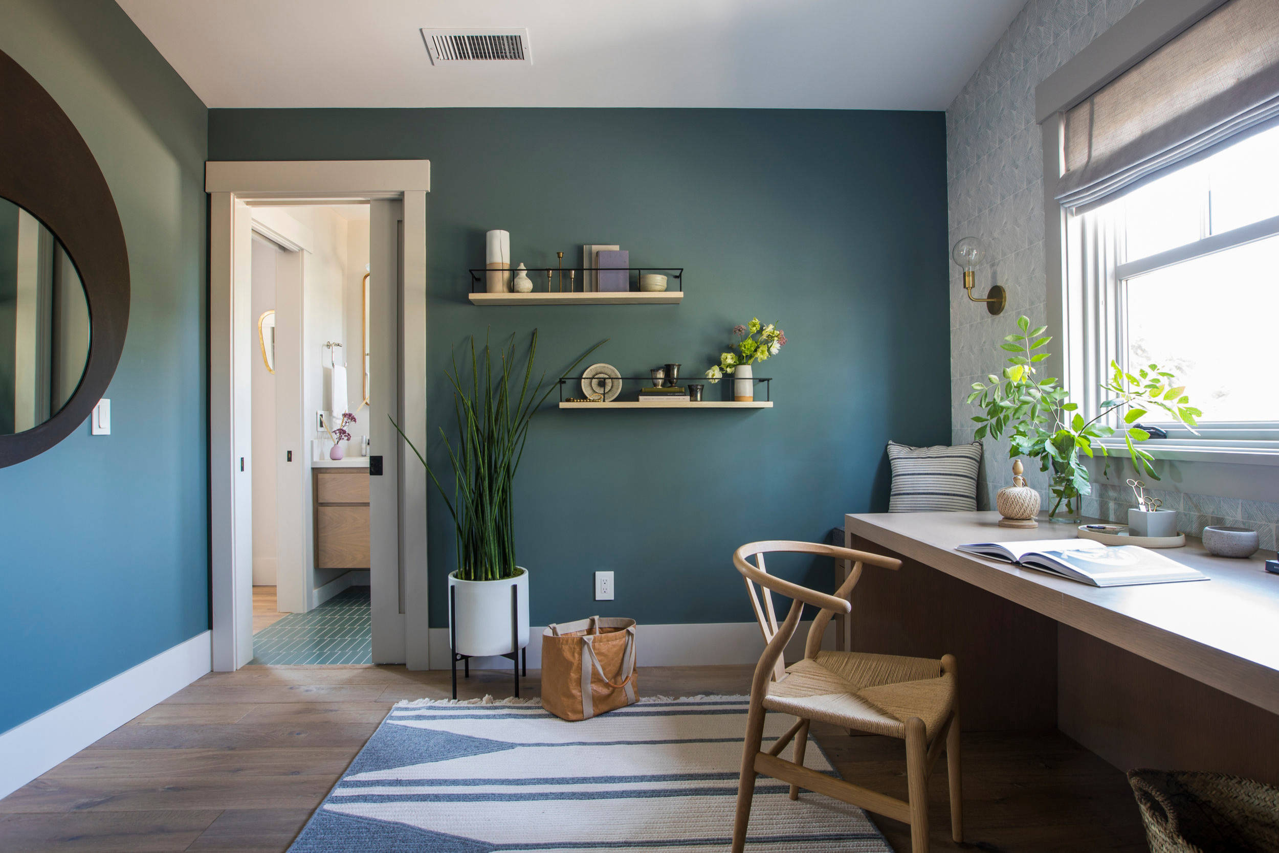 75 Home Office with Blue Walls Ideas You'll Love - May, 2023 | Houzz