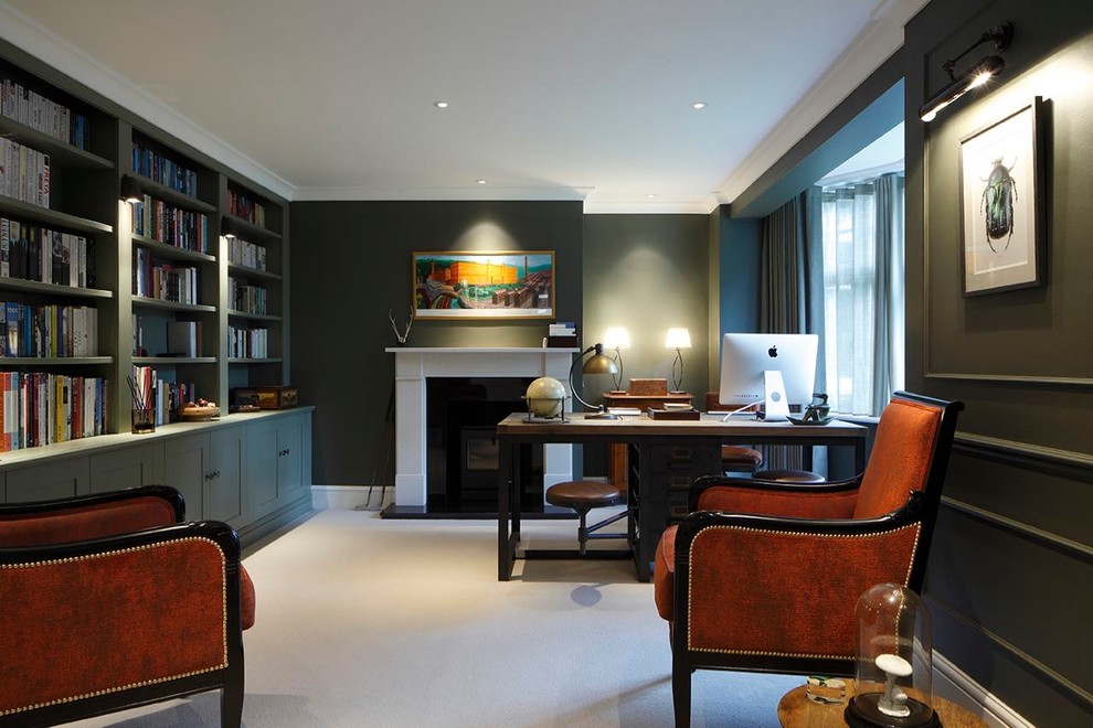 Thames Ditton - Library - Eclectic - Home Office - London - by PH ...
