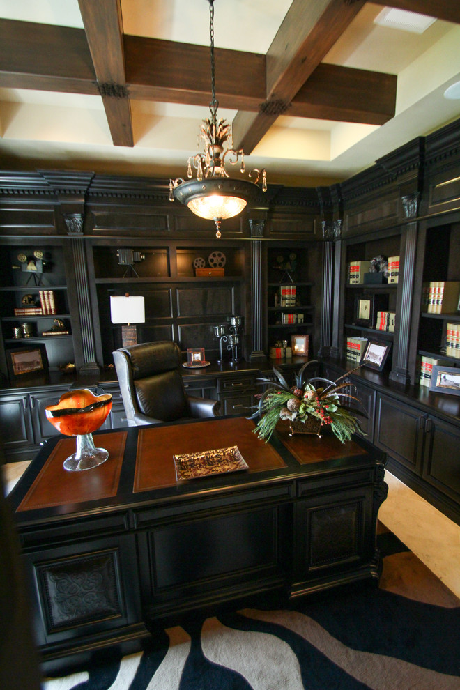 The Ashby Manor Traditional Home Office Houston by Ideo