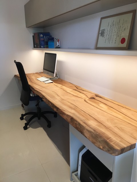 Timber Study Desk - Contemporary - Home Office - Sunshine Coast - by