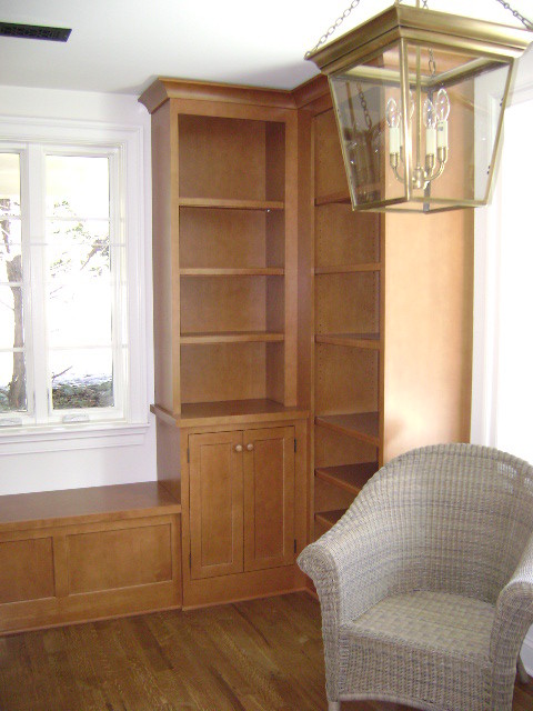 Пример оригинального дизайна: кабинет в стиле кантри