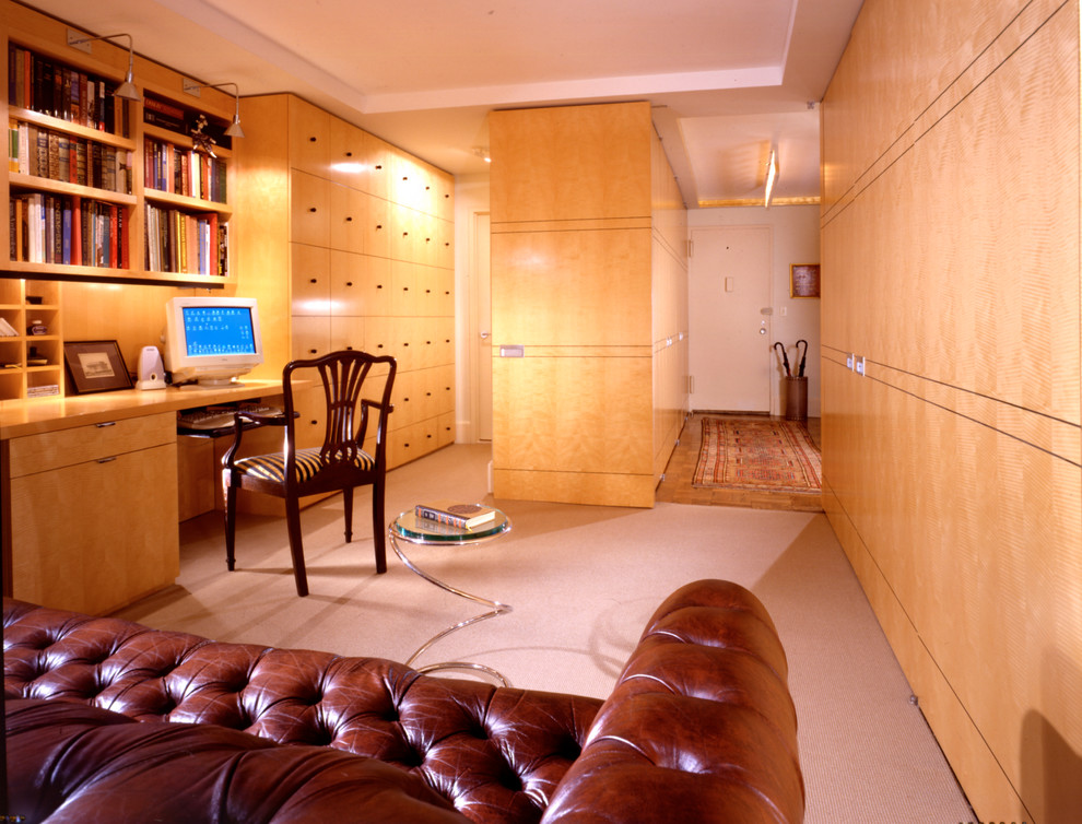 Upper West Side Apartment Overlooking Central Park & The Dakota Traditional Home Office