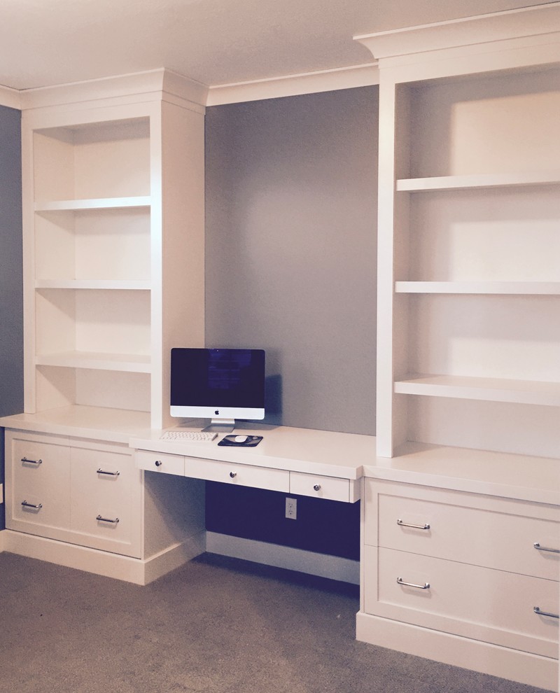 Various builtin desks and entertainment centers Craftsman Home Office Salt Lake City by