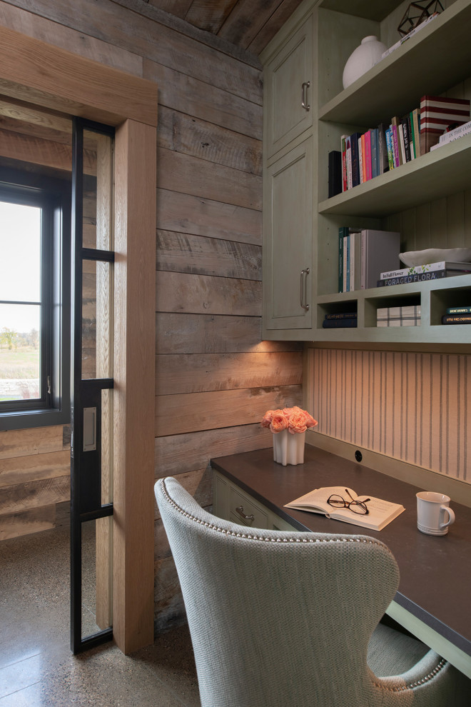 Vernacular Modern Rustic Home Office Minneapolis by Rehkamp