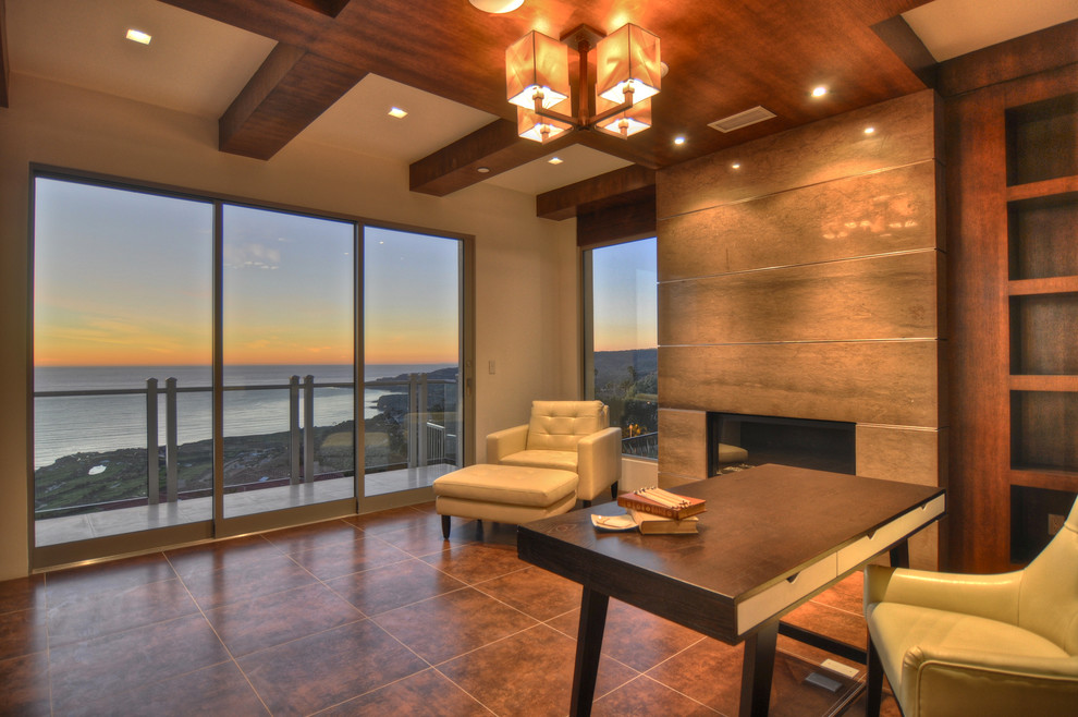 Vista Del Mar Modern Home Office Los Angeles by Launch Systems
