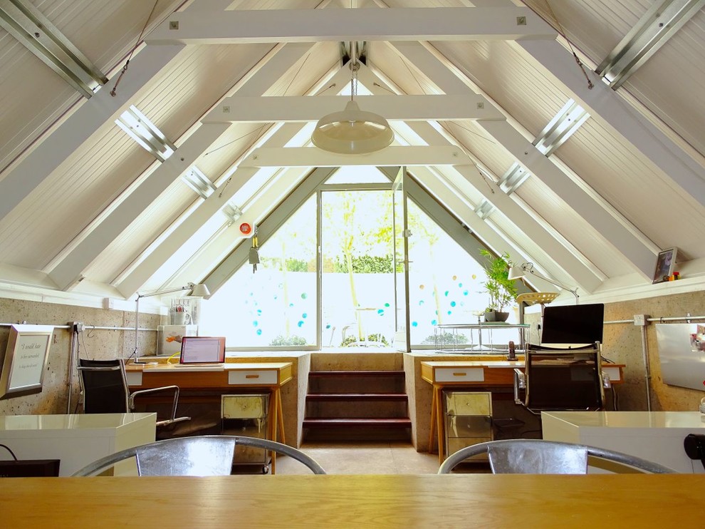 This is an example of an industrial home office in Hampshire.