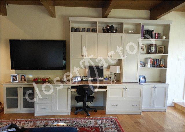 Wall Unit With Desk And Entertainment Eclectic Home Office Los Angeles By Kay Wade Closet Factory Houzz Uk - Office Desk Wall Unit Wall Unit With Desk And Entertainment Eclectic Home Office Los Angeles By Kay Wade Closet Factory Houzz Uk - Office Desk Wall Unit
