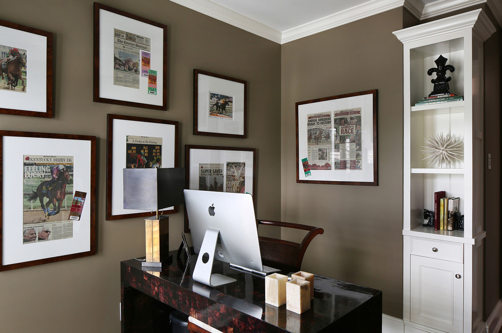 This is an example of a world-inspired home office in Tampa.