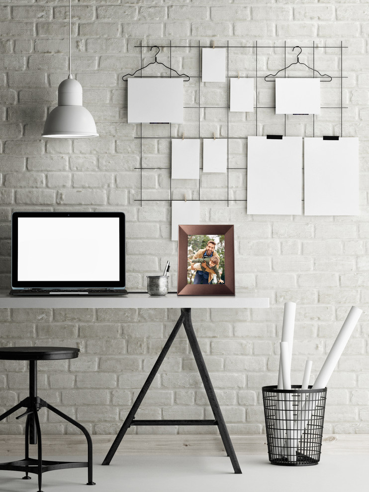 White Home Office Contemporary Home Office Hong Kong by Nixplay