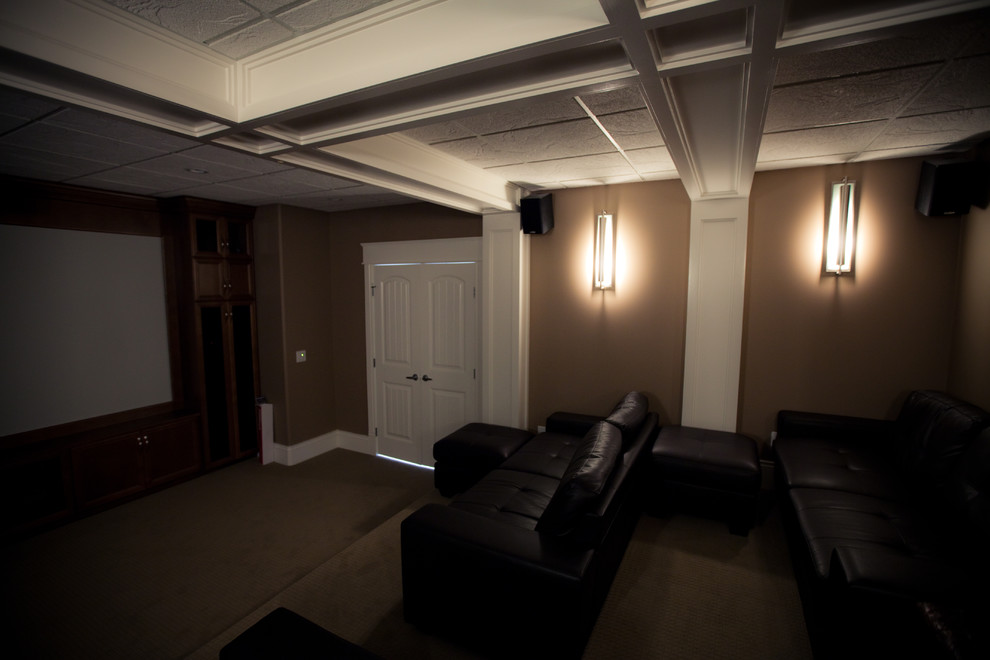Example of a home theater design in Calgary