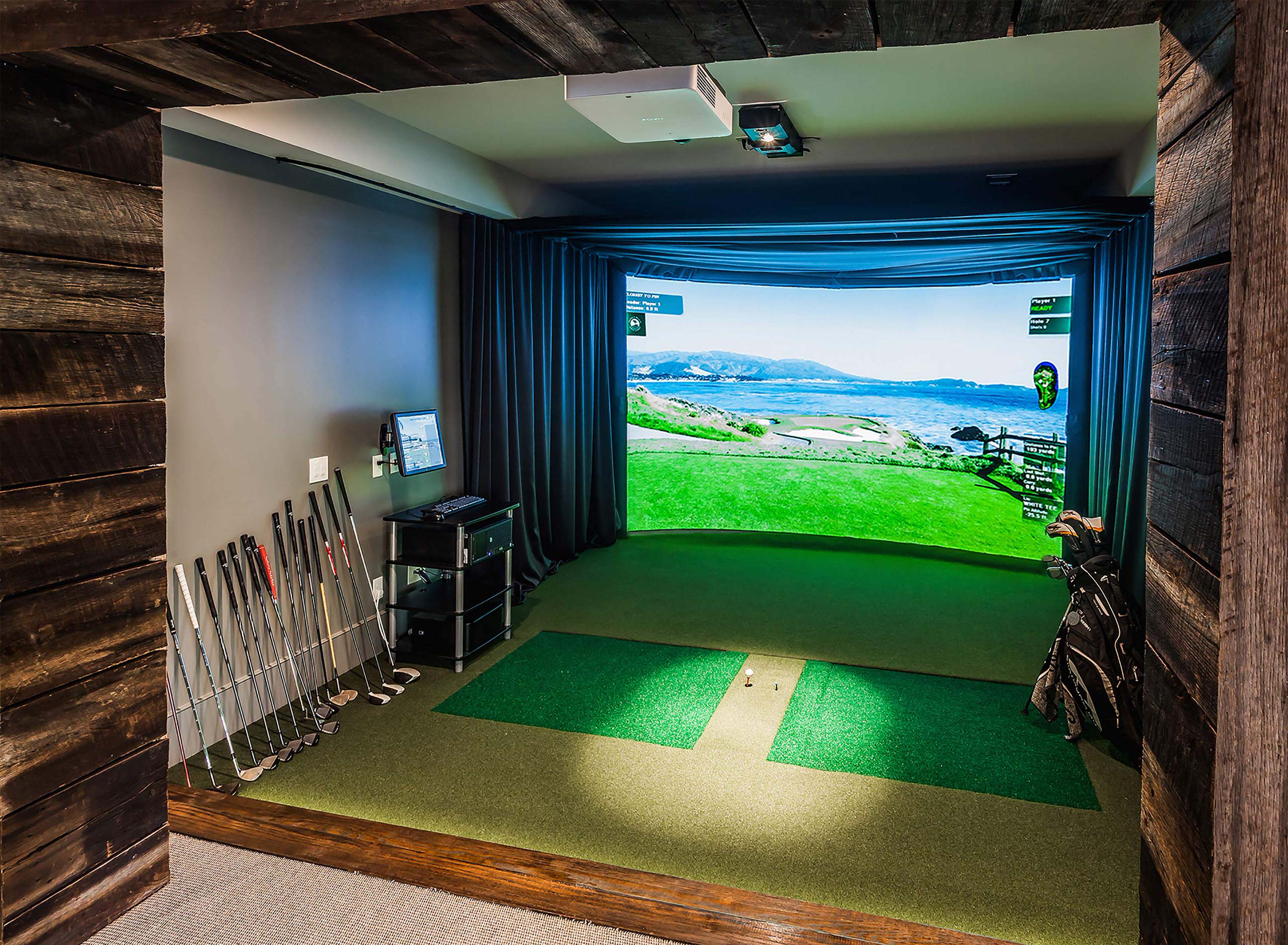 おしゃれなシアタールーム グレーの壁 のインテリア画像 21年10月 Houzz ハウズ