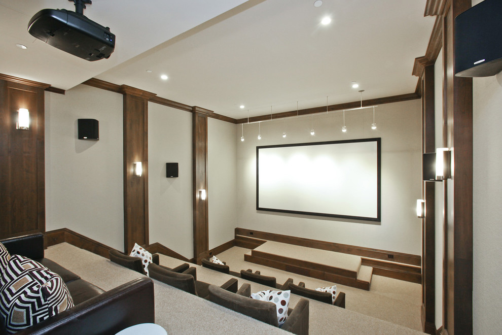 This is an example of a classic home cinema in San Francisco.