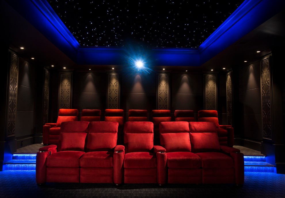 Atlanta Symphony Showhouse Contemporary Home Theater Atlanta by