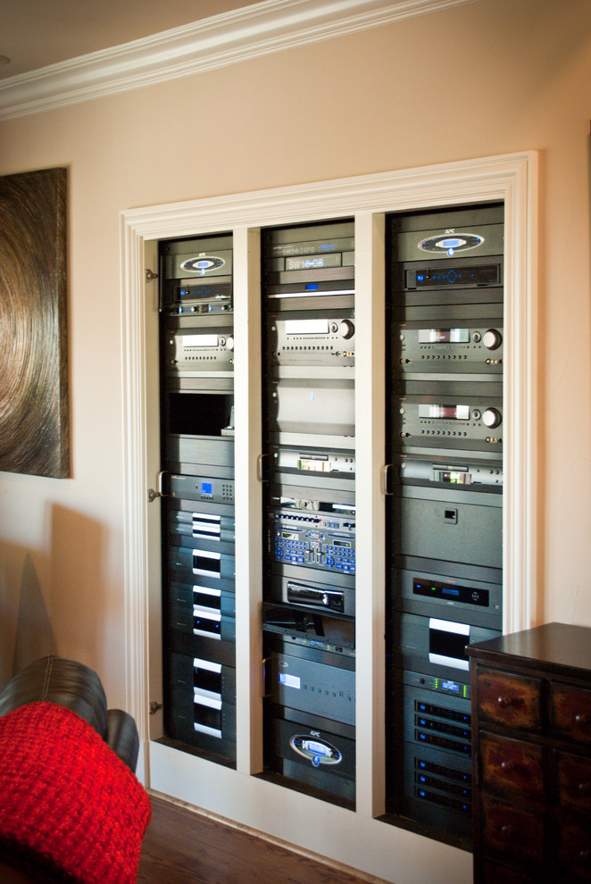 Audio/Video Racks Traditional Home Theater Dallas by Audio