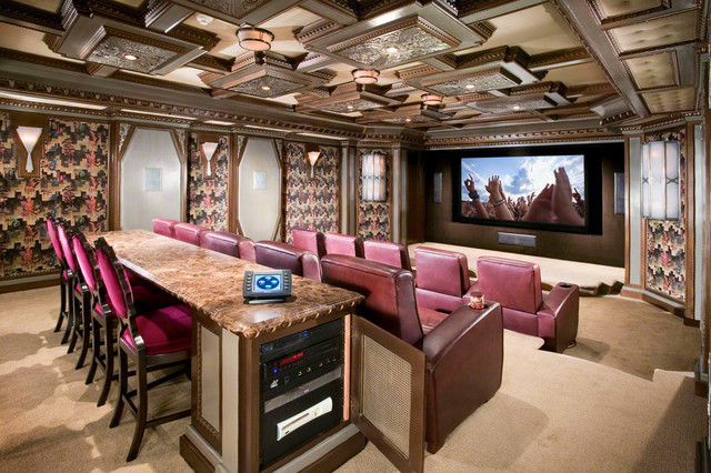 Award Winning Luxury Theater Room - Traditional - Home Cinema - New York -  by Electronics Design Group, Inc. | Houzz IE