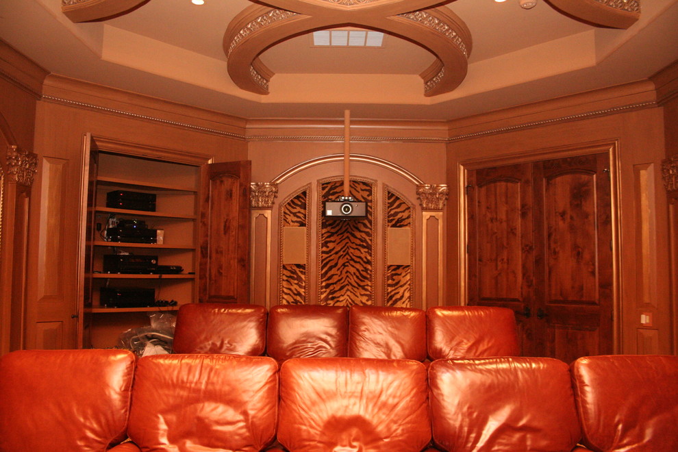 Bayside Custom Estate Traditional Home Theater Houston by Premier Technology Group Houzz