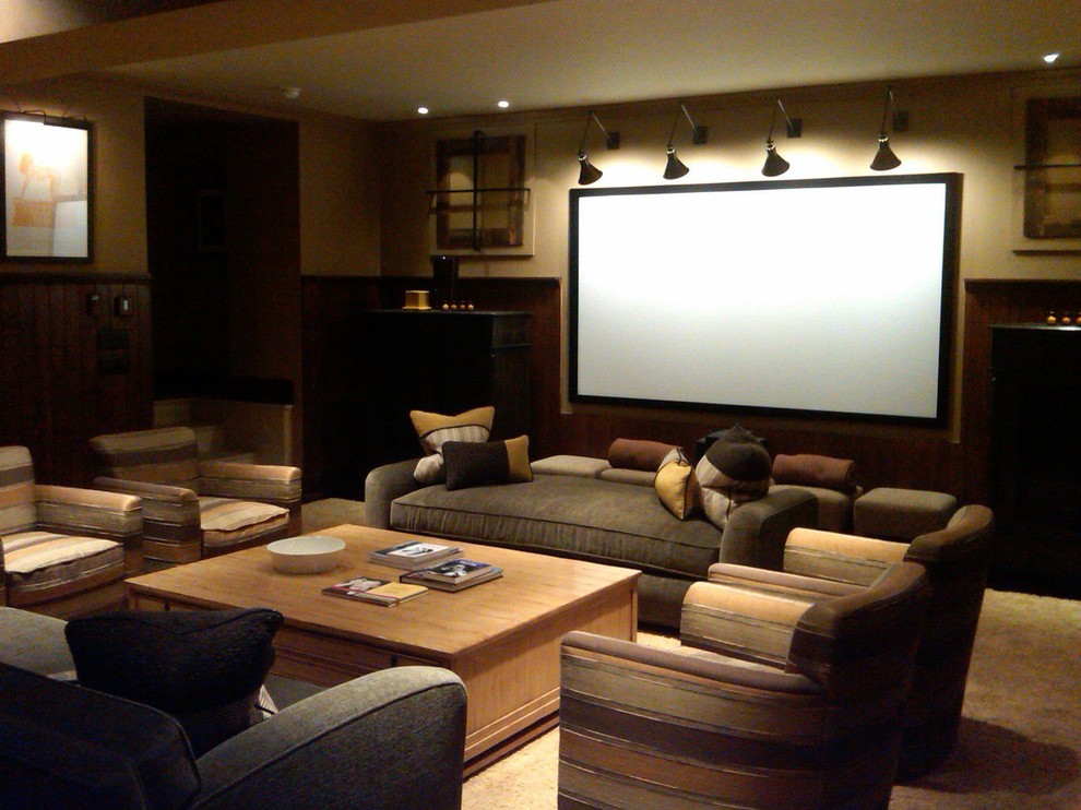 Beautiful Home Theater in Scarsdale, NY Home Theater New York by