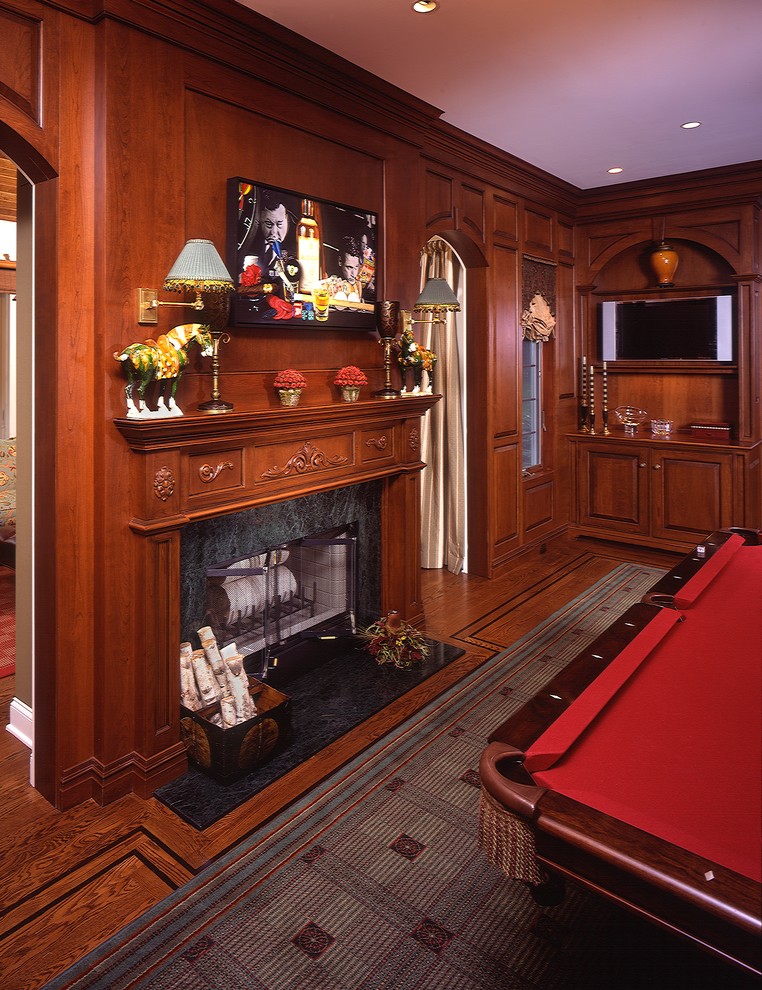 Billiard Room - Traditional - Home Theater - New York - by Yorktown ...