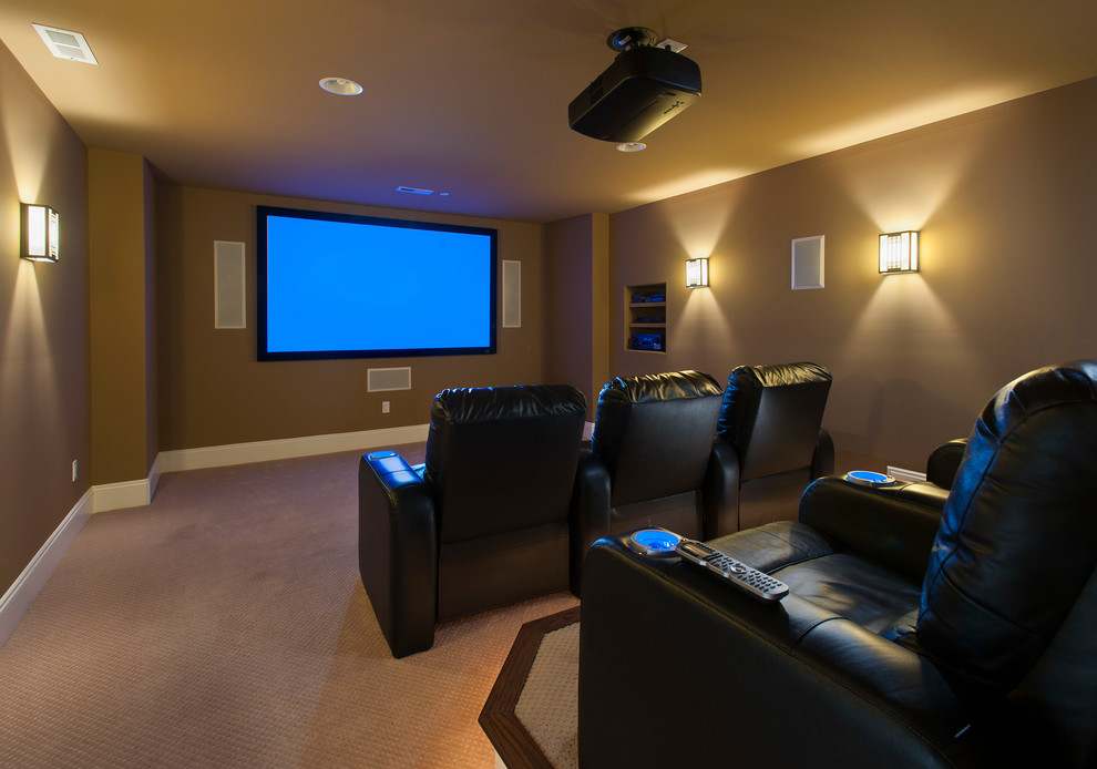 Example of a classic home theater design in Philadelphia