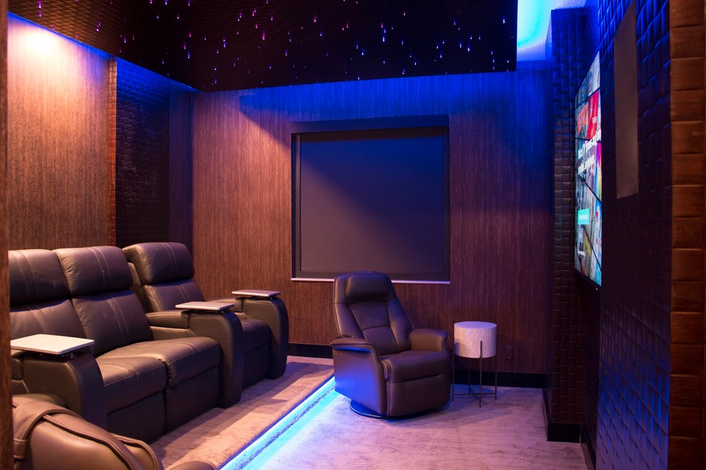 Boca Raton Theater Contemporary Home Theater Miami by Nikki