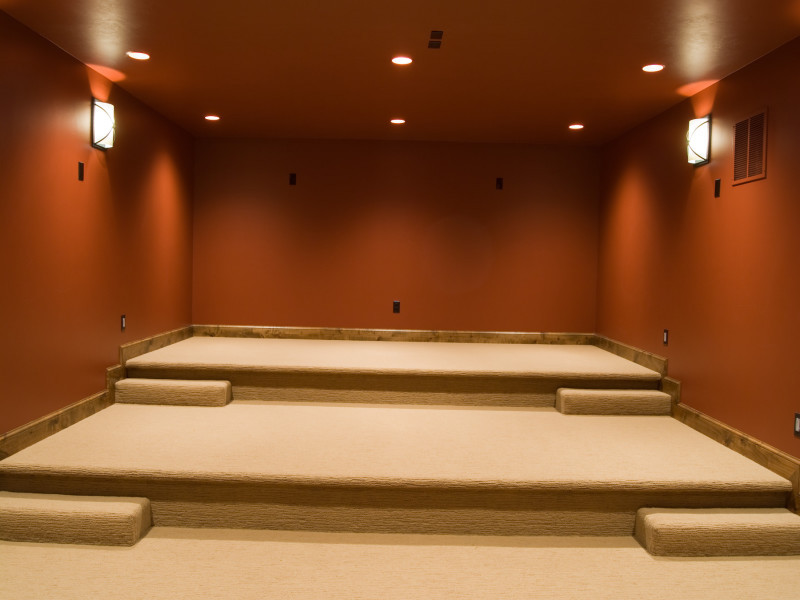 Bountiful, Utah by Cameo Homes Inc. Traditional Home Theater Salt