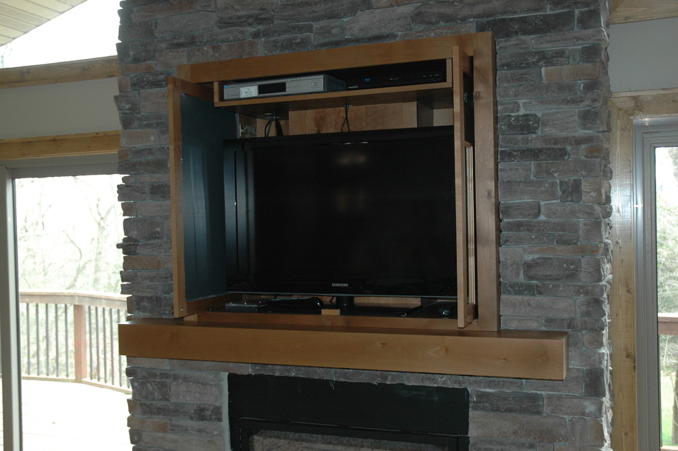 Inspiration for a timeless home theater remodel in St Louis