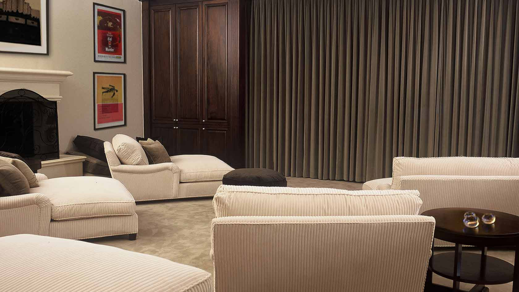 Chelsea Double Chaise Lounge - Home Theater - Los Angeles - by PLUSH HOME  by Nina Petronzio | Houzz