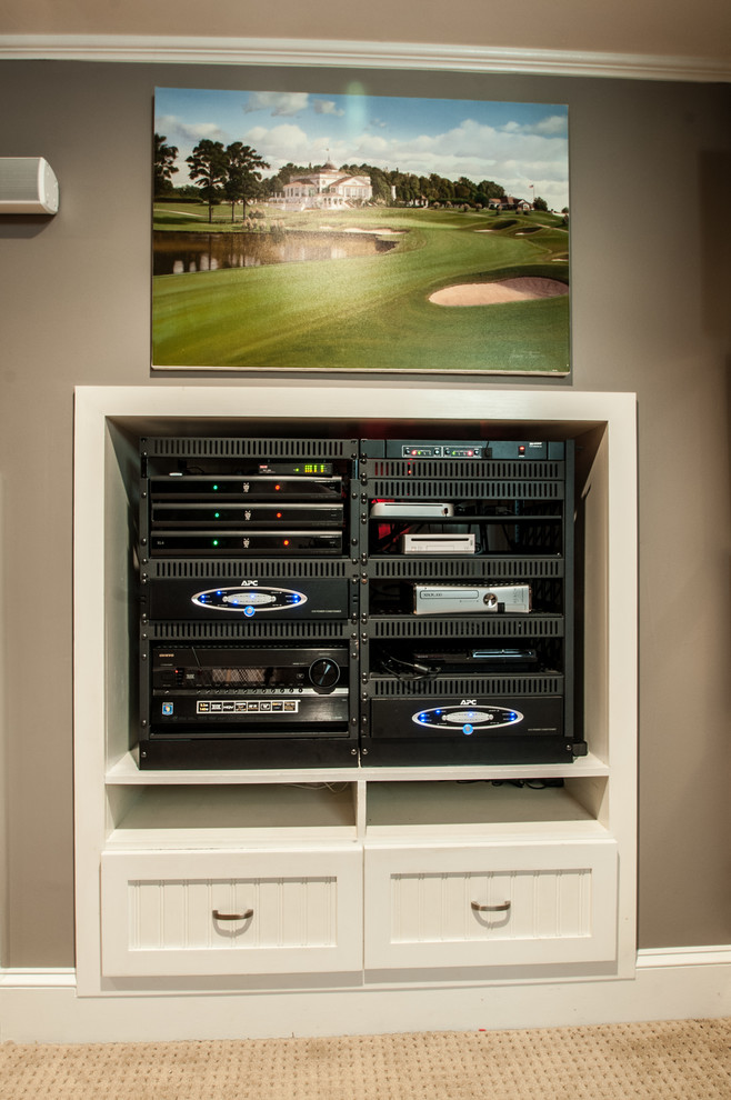Custom AV Rack - Contemporary - Home Theater - Charlotte - by Audio ...