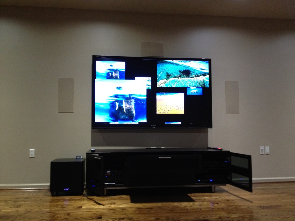 Custom Media Rooms Contemporary Home Theater Houston by Audio