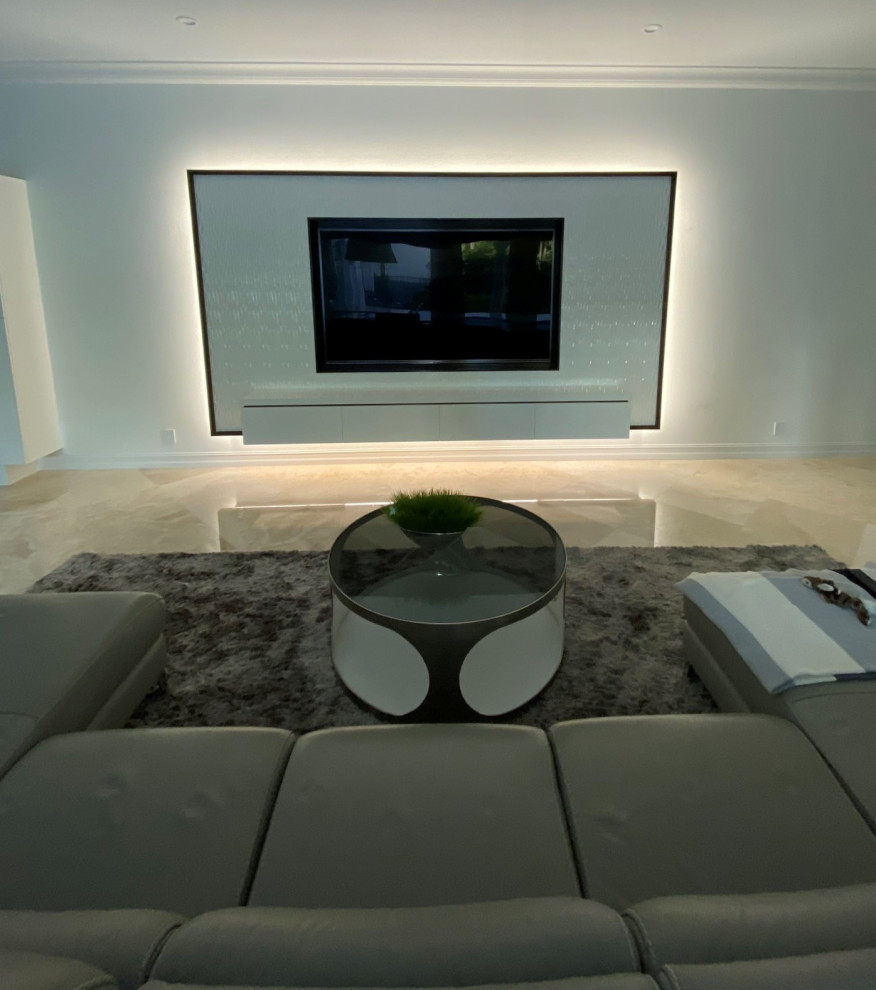 Custom Open Concept - Modern - Home Theater - Miami - by Louis Anthony ...