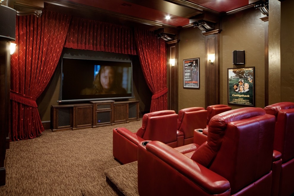 Custom Residence - Traditional - Home Theater - Orlando - by Dave ...