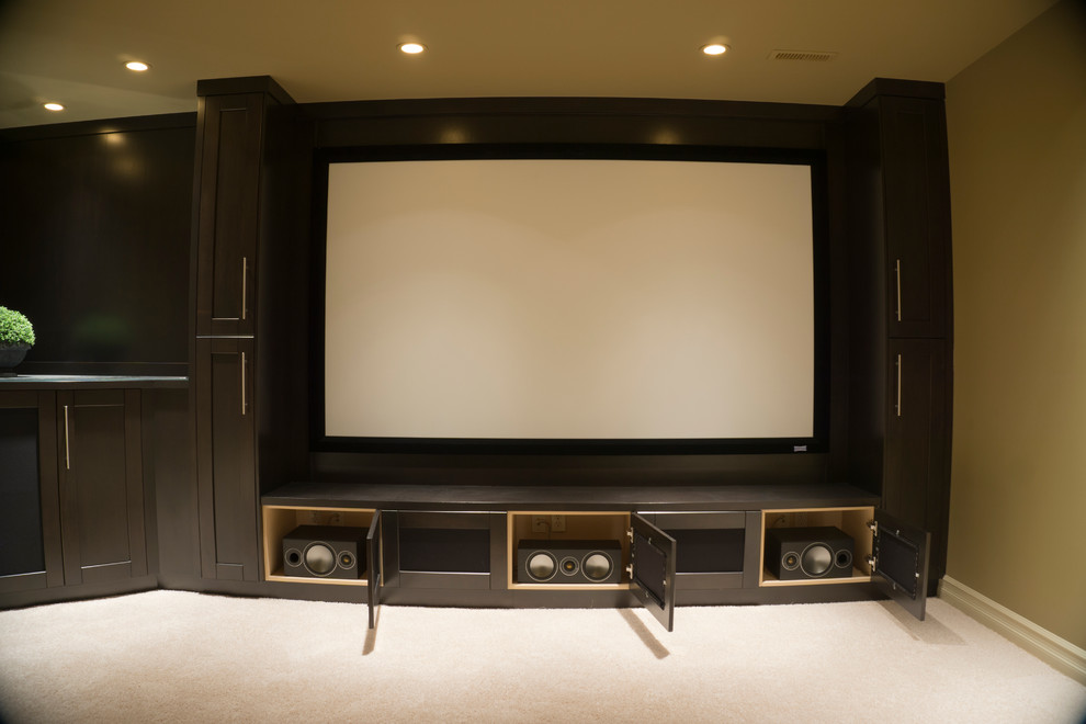 Dedicated Theatre with Beautiful Modern Home Theater