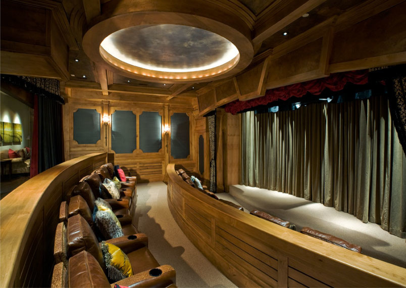 Inspiration for a home cinema in Salt Lake City.