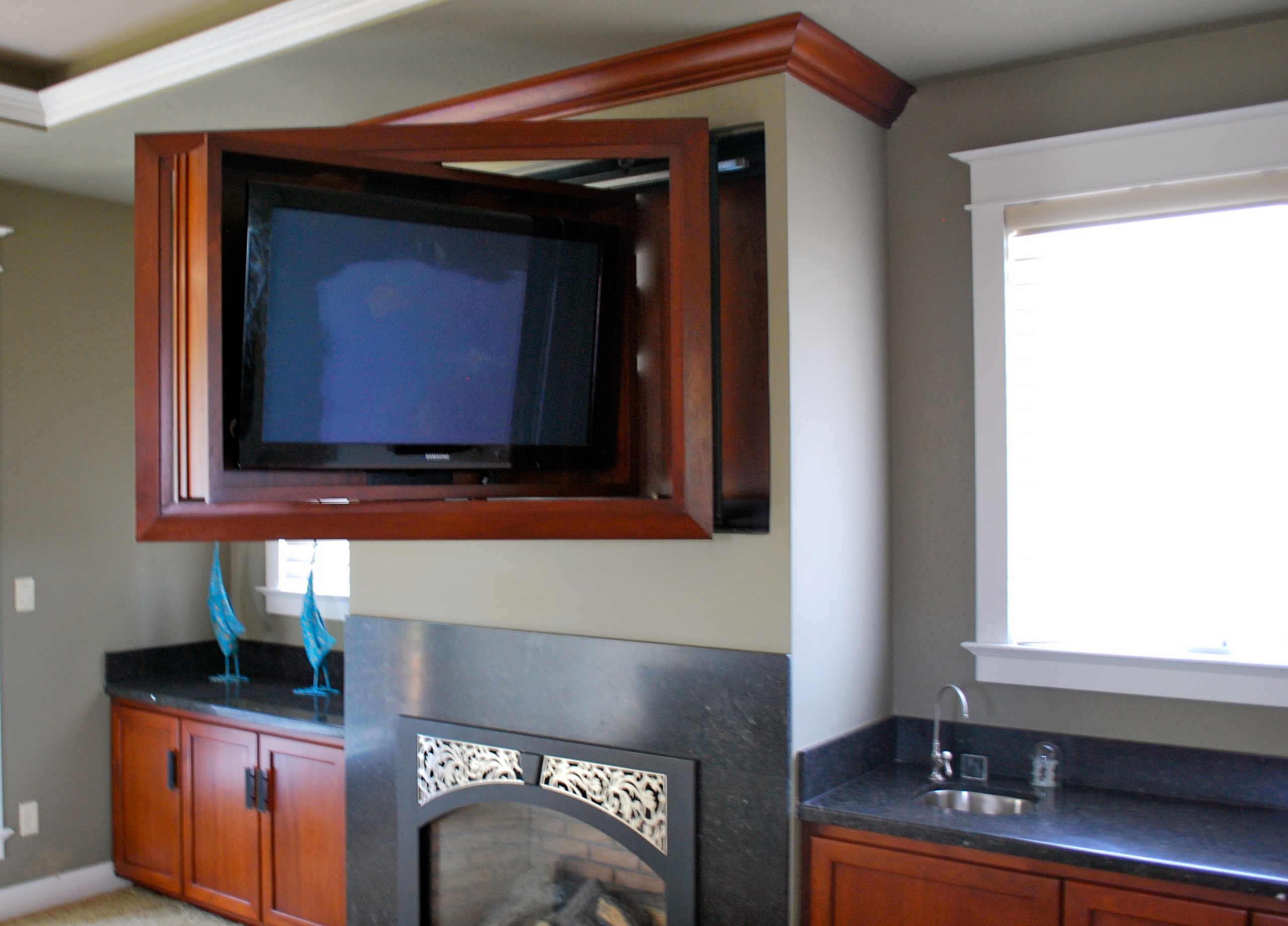 hidden center channel speaker