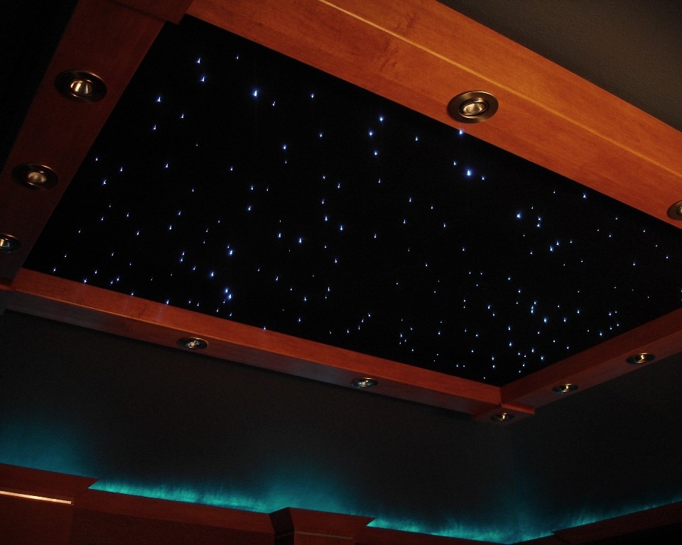 Home Theater Fiber Optic Star Ceiling Shelly Lighting