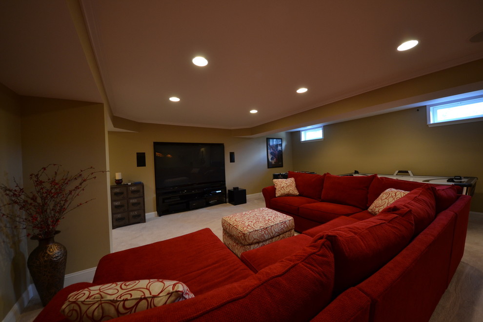 Example of a classic home theater design in DC Metro