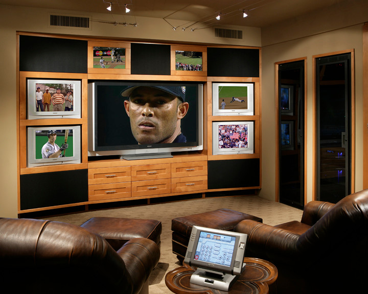 FireRock Custom Home Contemporary Home Theater Phoenix by