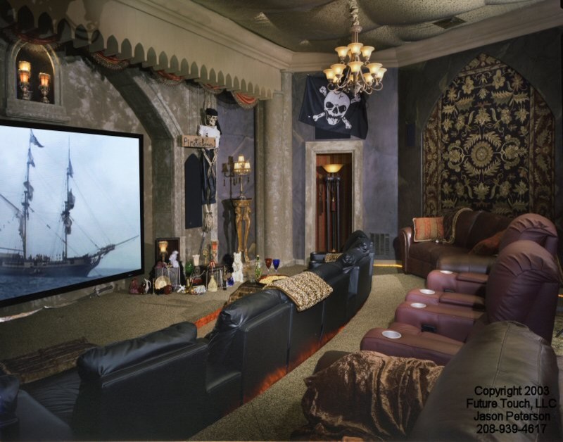 Future Touch Showroom Traditional Home Theater Boise by Jenkins & Peterson Builders, LLC