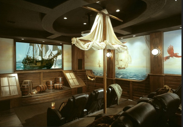 Inspiration for a home theater remodel in Orlando
