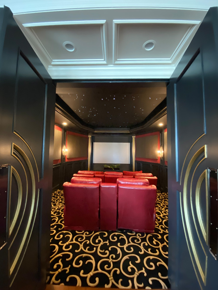 Haven Home Theater Modern Home Theater Houston by Echo Houzz