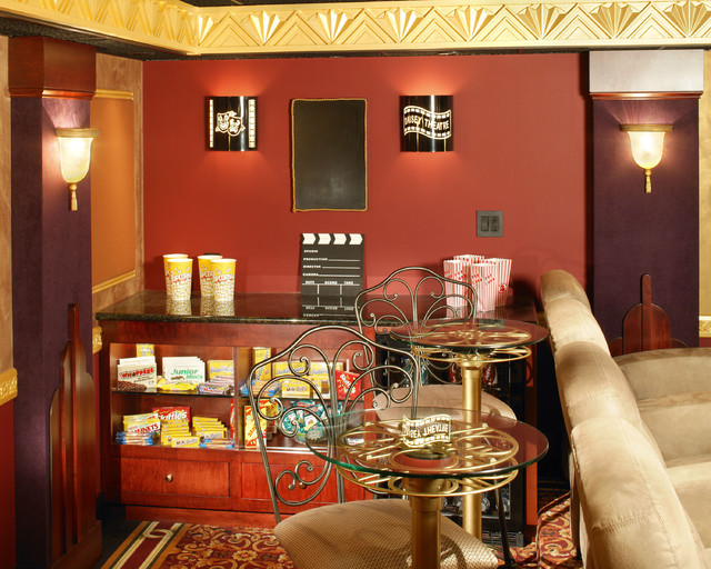 HGTV theater Éclectique Salle de Cinéma Philadelphie par Media