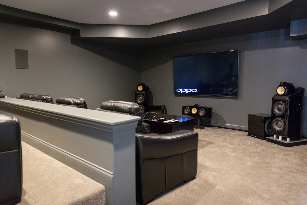Photo inspiration: Picture Idea: High End Cincinnati Home Theater Modern Home Theater