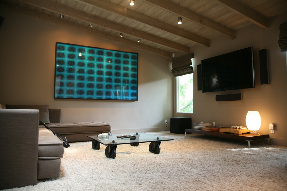 Example of a 1960s home theater design in Los Angeles
