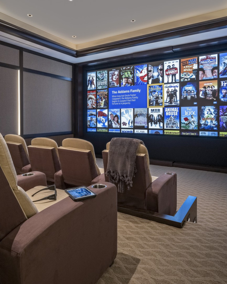 Home Theater Acoustically Engineered multipurpose Screening Room