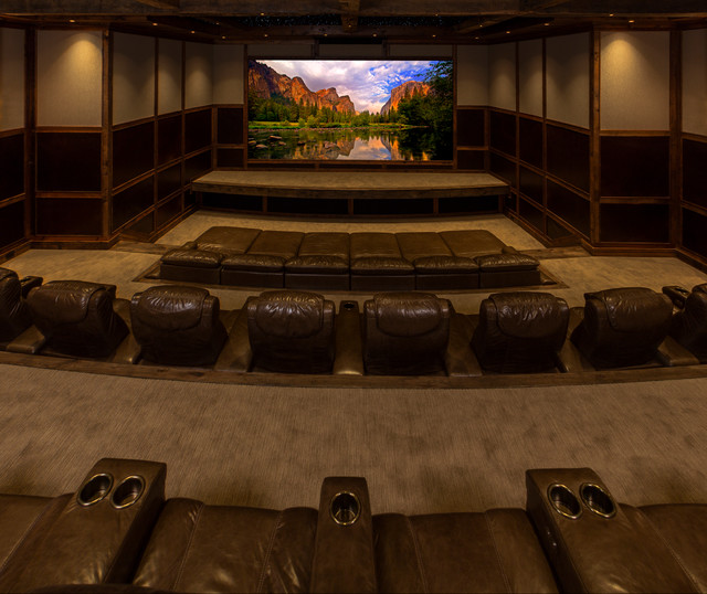 Home Theater & Rec Room Addition Traditional Home Cinema Denver