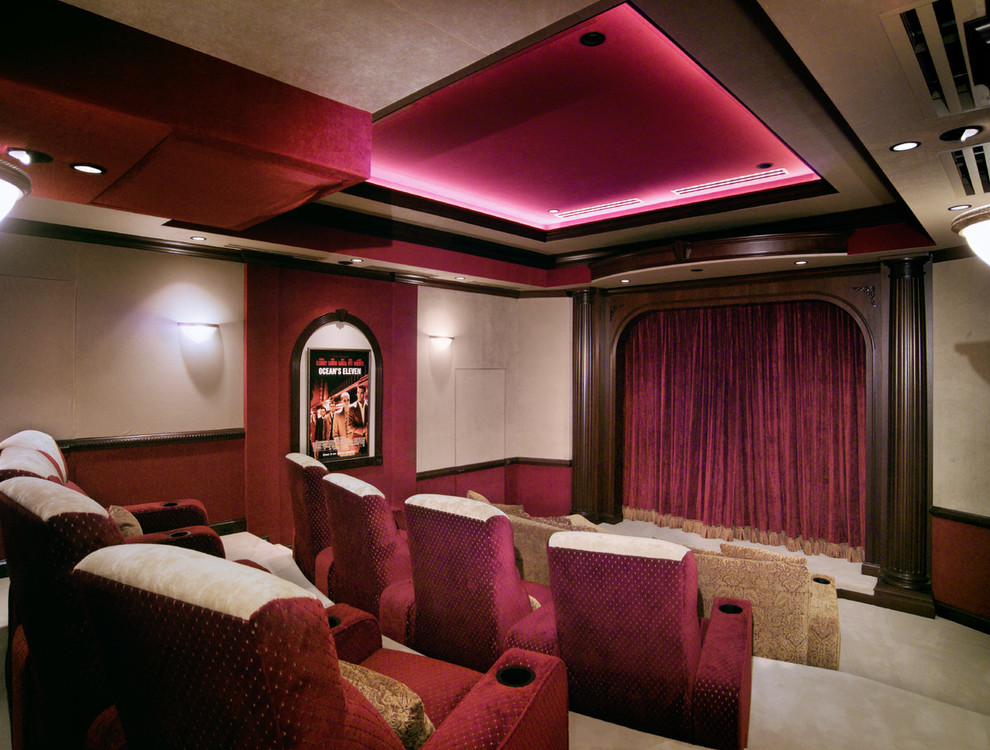 Home theater Traditional Home Theater Kansas City by Baxter