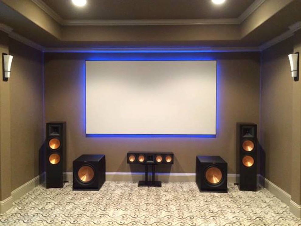 Home Theater Installation with Klipsch Speakers Home Theater Dallas