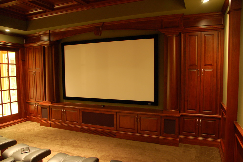 Стильный дизайн: домашний кинотеатр в классическом стиле - последний тренд