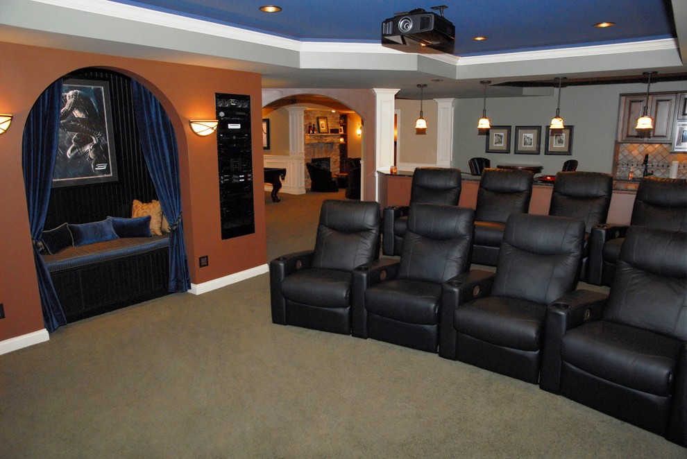 Home Theater South Lebanon Traditional Home Theater Cincinnati by Phantom Theater and